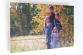 Foto op hout