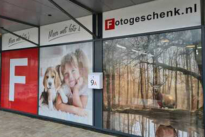 Foto op raamsticker