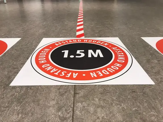 Fotogeschenk vloerstickers in alle formaten en vormen.