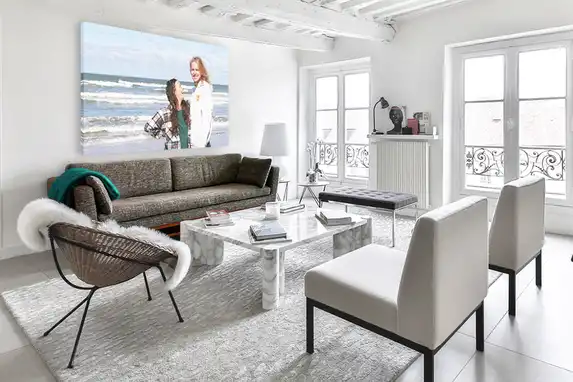 Je foto op grootformaat canvas.