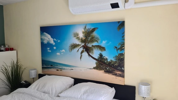 Groto foto op canvas uit beeldbank collectie tropische stranden voor in de slaapkamer.