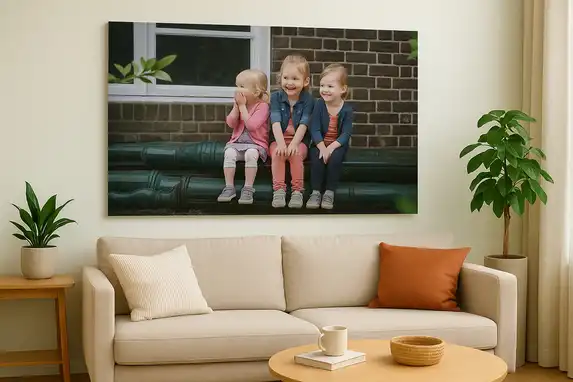 Fotogeschenk heeft alle formaten foto op aluminium, ook grootformaat en panorama foto op aluminium.
