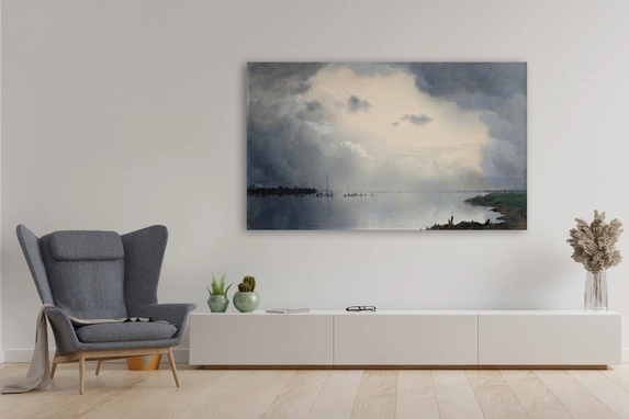 Foto van schilderij perfect op plexiglas geprint.