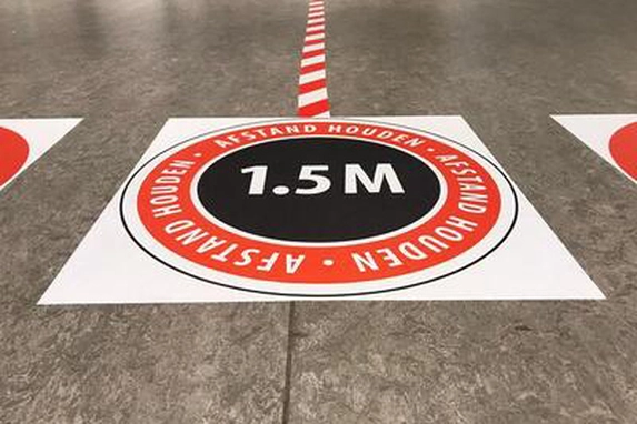 Fotogeschenk vloerstickers in alle formaten en vormen.