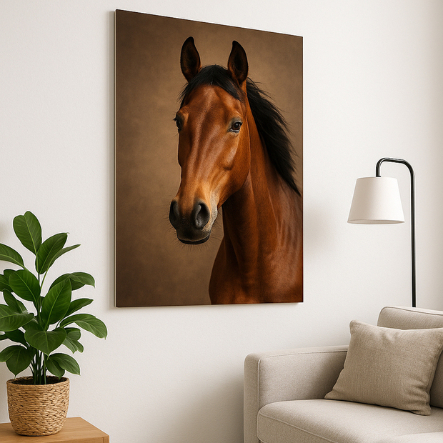 Foto op hardboard paard