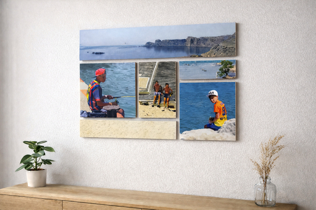 Foto op hardboard panelen set
