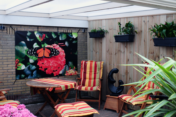 Tuinposter lounge terras